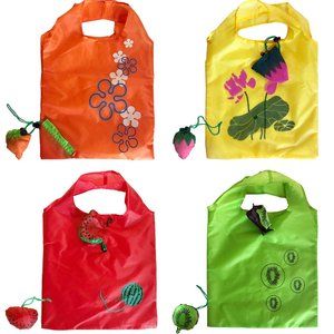 4 Bags - Fruity Reusable & Recycled Sustainable Bags, Shopping bag, Grocery bag